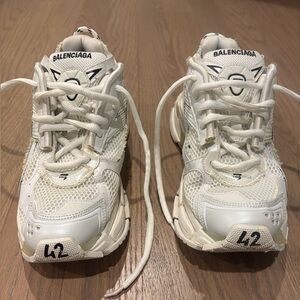 Balenciaga White Athletic Shoes